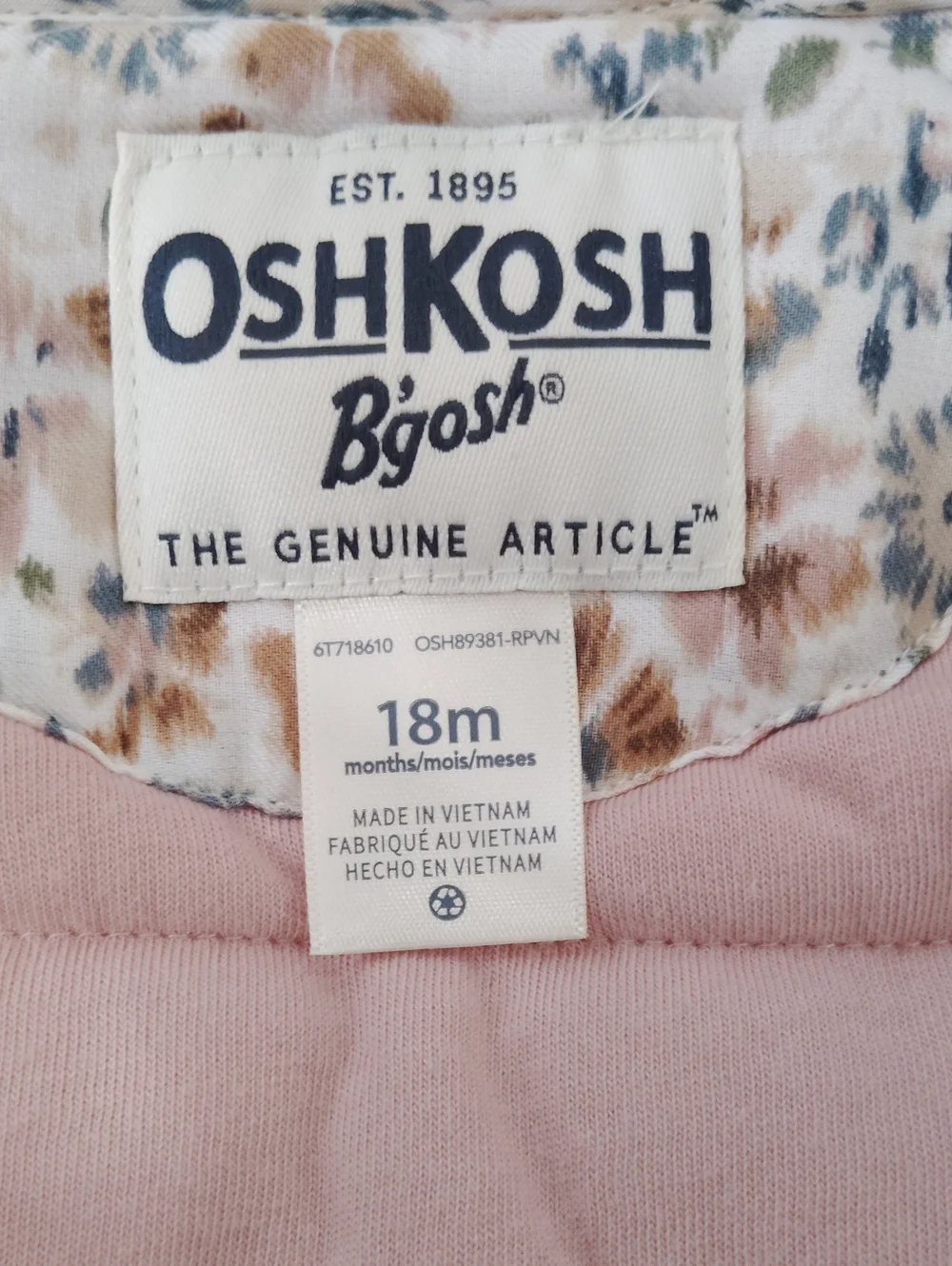 OshKosh B'gosh Pink Quilted Coat